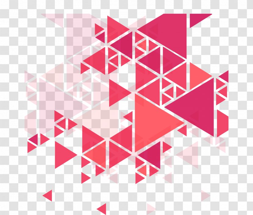 Triangle - Red - Pattern Transparent PNG