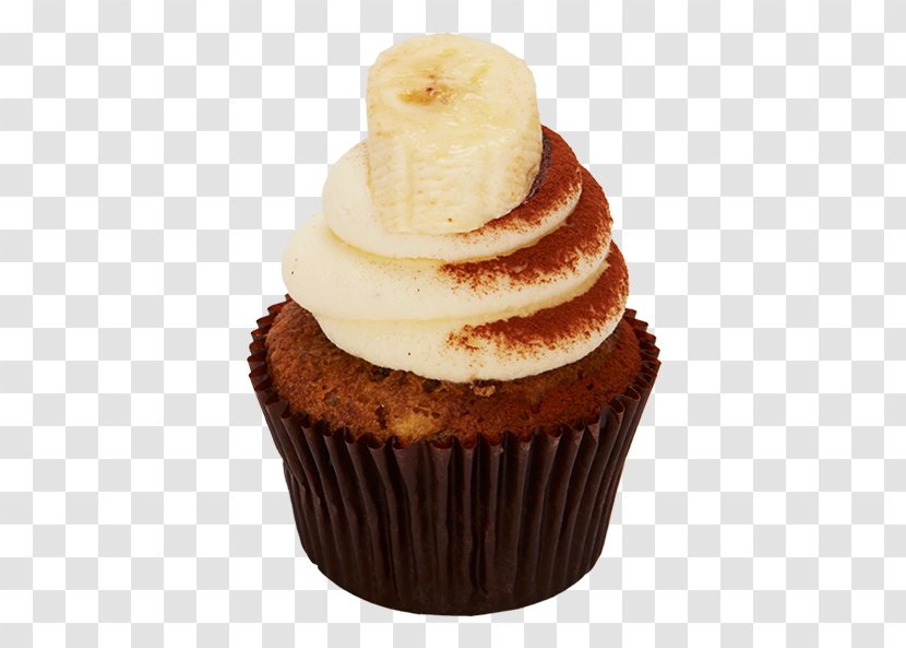 Cupcake Banoffee Pie Muffin Buttercream - Cake Transparent PNG