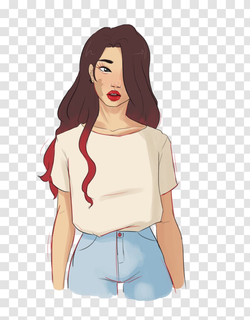 Art Drawing T-shirt - Watercolor - Babes Transparent PNG