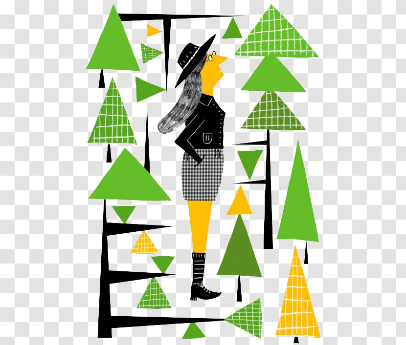 Drawing Trees Clip Art - Vecteur - Cartoon And Women Transparent PNG