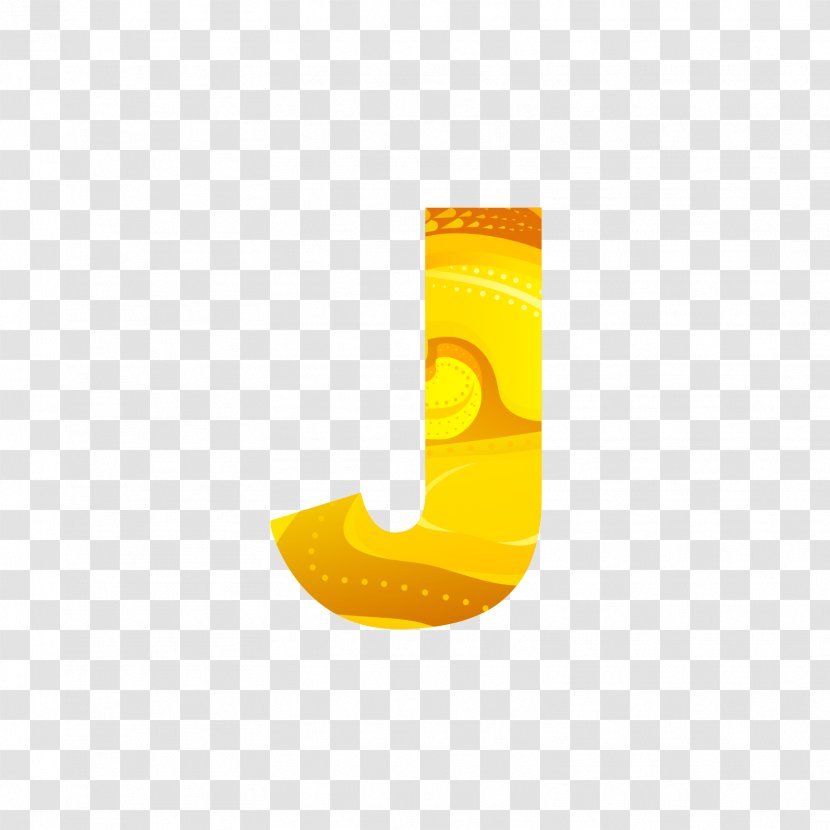Euclidean Vector Icon - Orange - Golden Letters J Transparent PNG