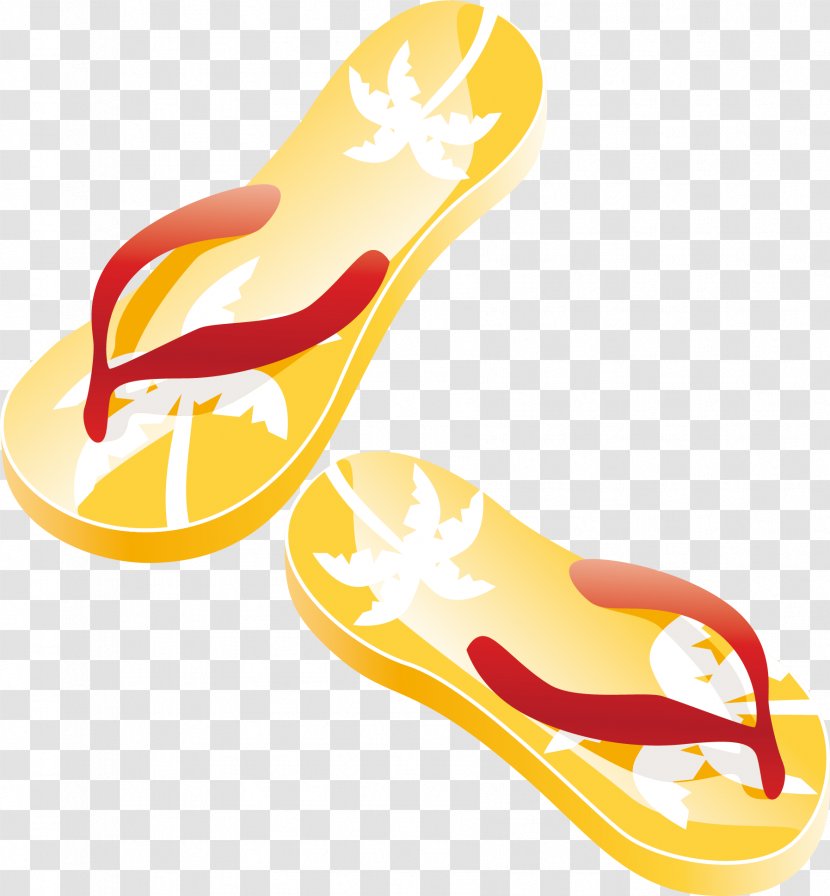 Slipper Shoe Flip-flops Vector Graphics - Cartoon - Flip Flop Transparent PNG