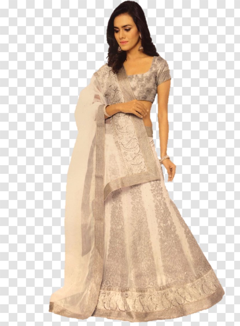 Lehenga Dress Shalwar Kameez Choli Embroidery - Beige Transparent PNG