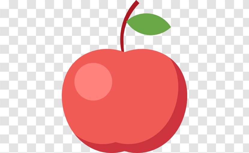 Apple Organic Food Icon - A Red Transparent PNG