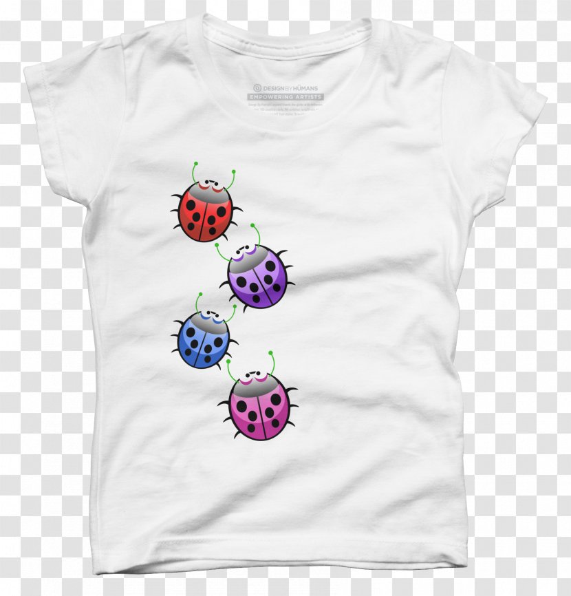 T-shirt Mullet Drawing Design By Humans Pattern - Ladybug Transparent PNG
