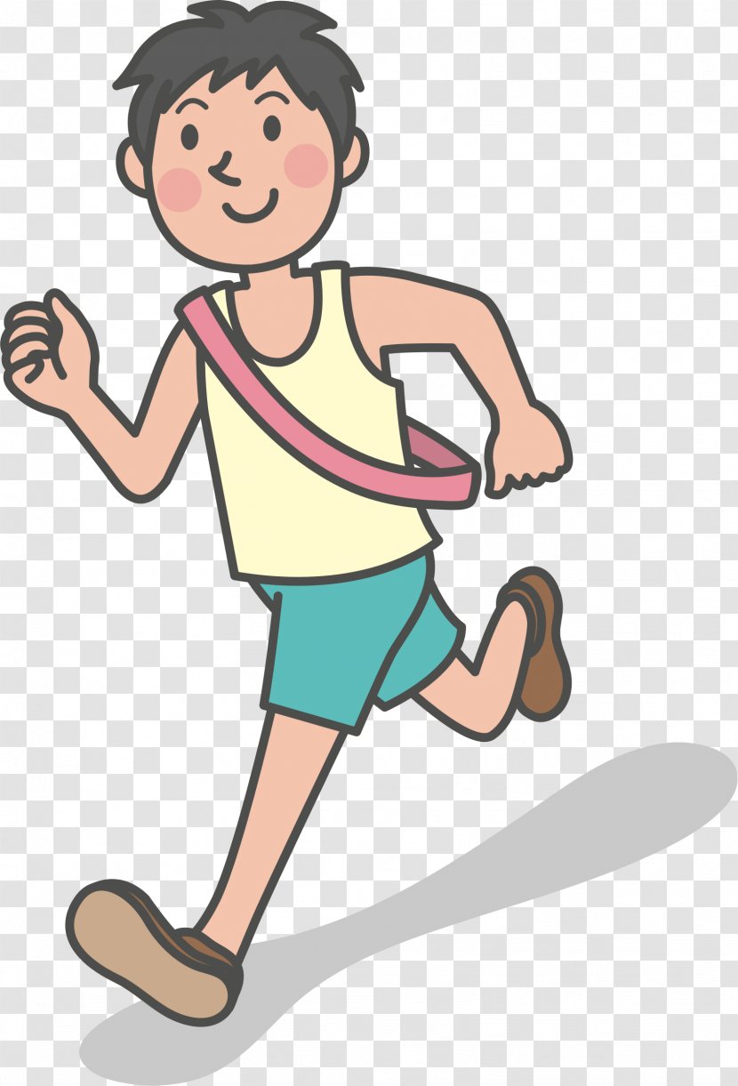 Running Jogging Clip Art - Cartoon - Man Transparent PNG