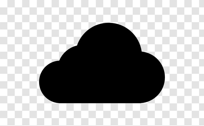 Arrow Cloud Storage - Silhouette - Partial Flattening Transparent PNG