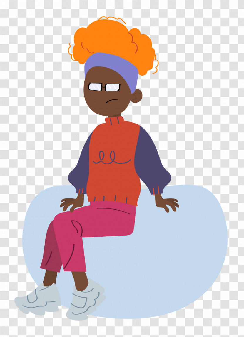 Clothing Cartoon Character Sitting H&m Transparent PNG