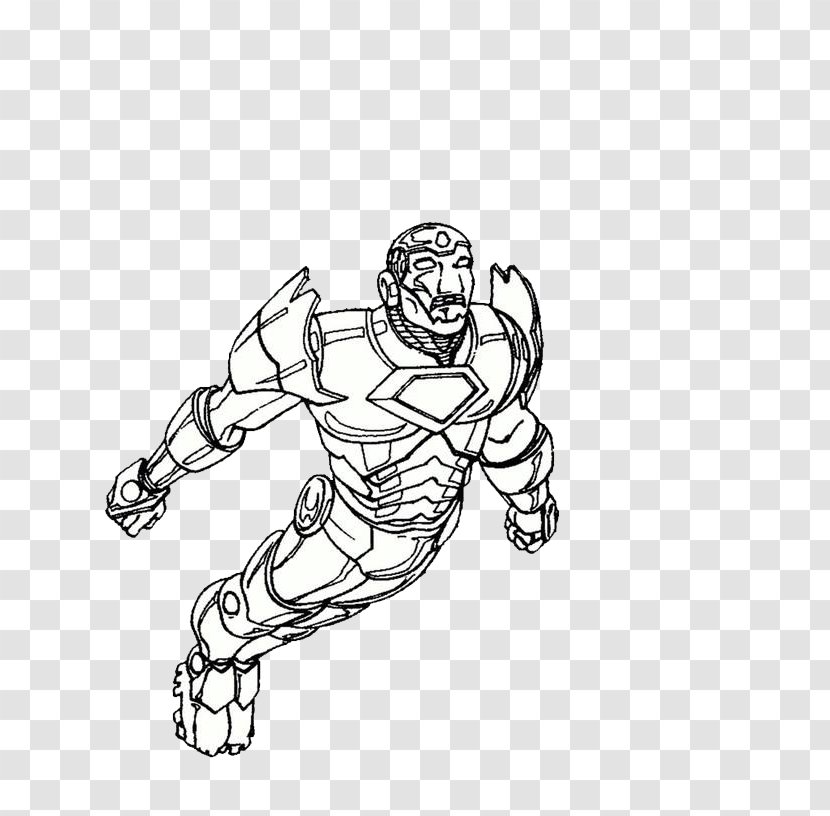Iron Man Coloring Book Child - Art - The Flying Transparent PNG