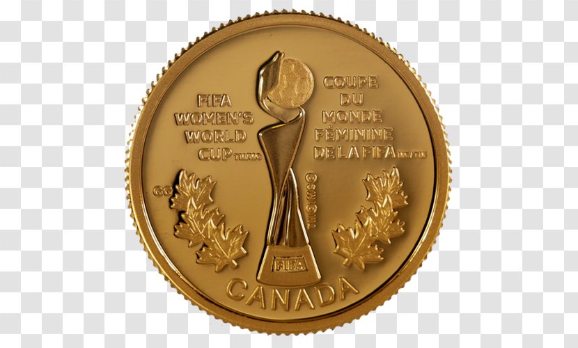 2015 FIFA Women's World Cup Coin U-20 Gold - Trophy Transparent PNG
