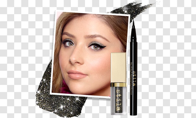 Stila Magnificent Metals Glitter & Glow Liquid Eye Shadow Liner Eyelash Extensions - Foil Finish Transparent PNG