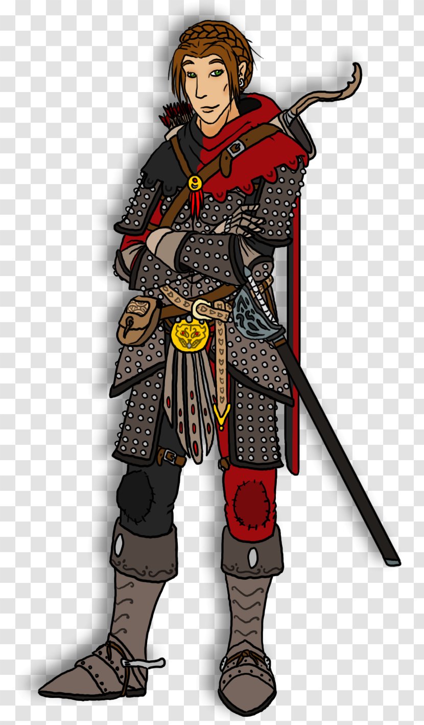 Sword Knight Spear Illustration Cartoon - Costume Transparent PNG
