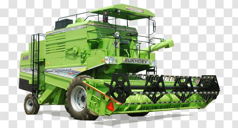 Machine Agriculture Tractor Motor Vehicle - Combine Harvester Transparent PNG
