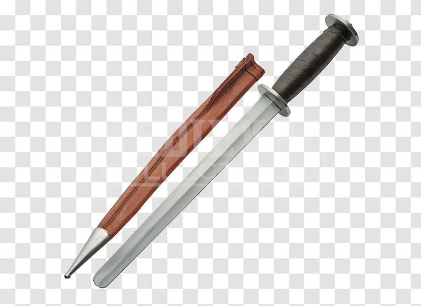 Rondel Dagger Knife Scabbard Sword - Tang Transparent PNG