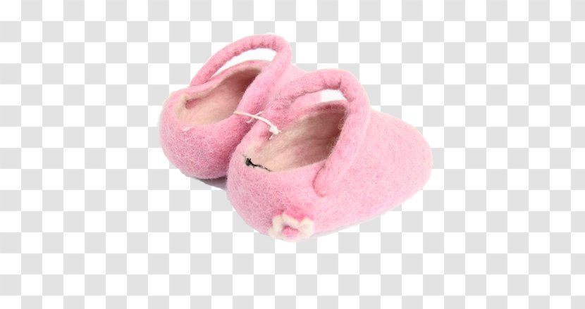 Slipper Shoe Size Felt Wool - Infant - Pink Baby Transparent PNG