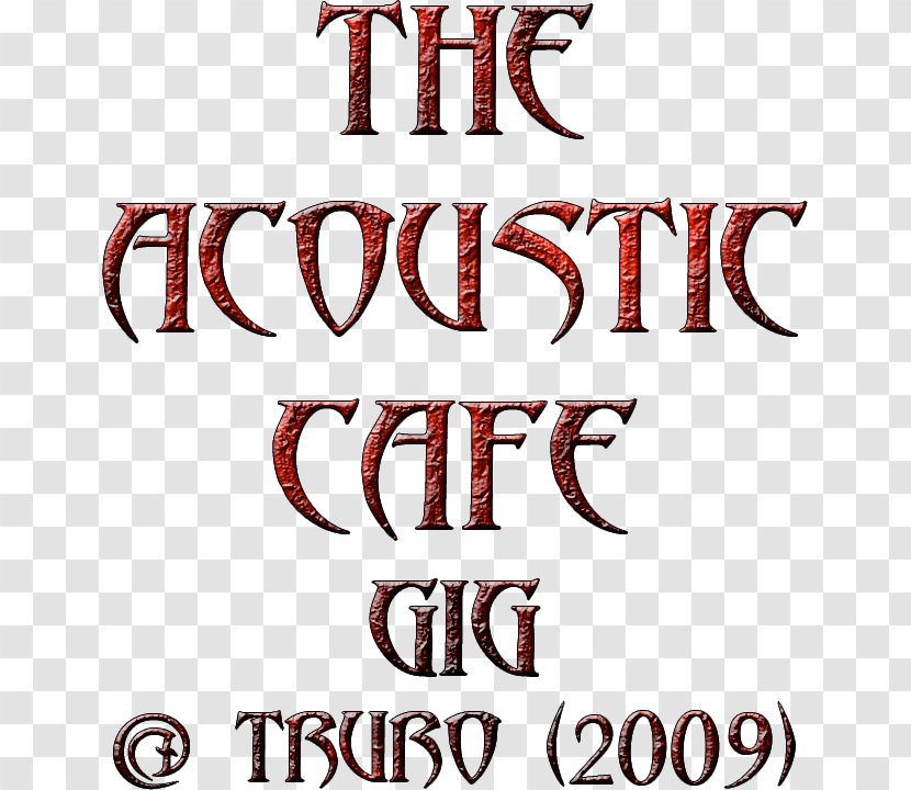 Logo Brand Font - Acoustic Gig Transparent PNG