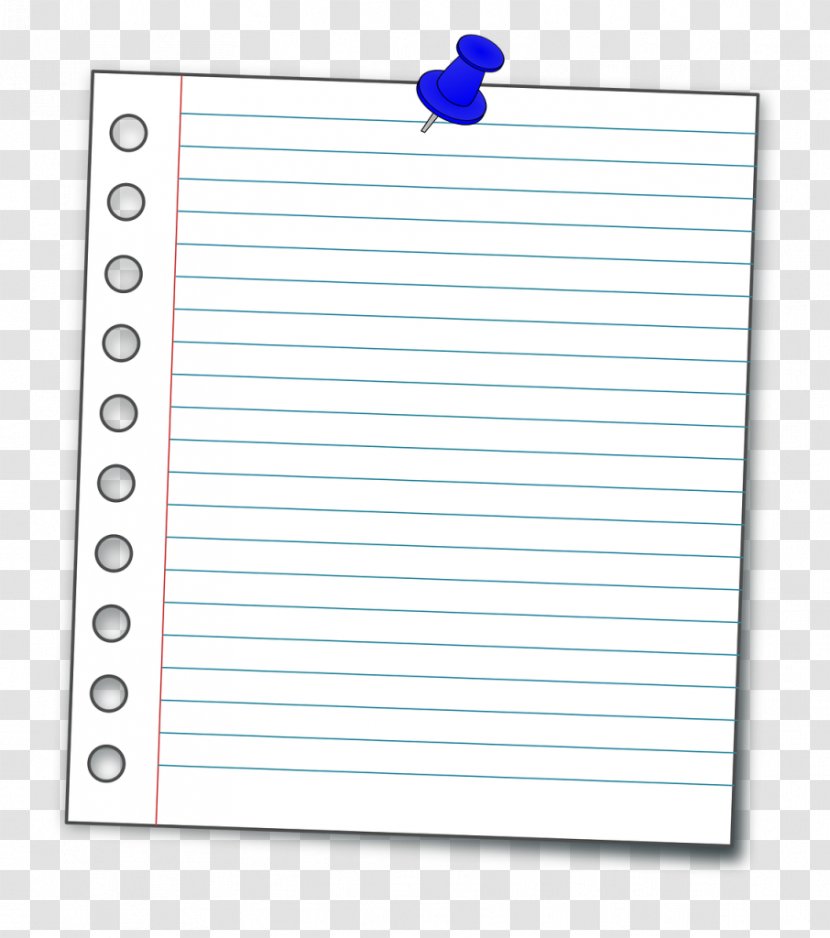 Ruled Paper Notebook Clip Art - Graph - Notes Dialog Transparent PNG