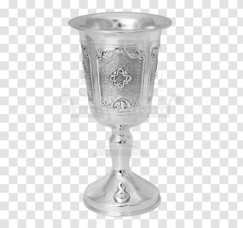 Wine Glass Champagne Chalice Stemware Silver Transparent PNG