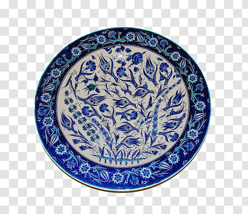 Plate Ceramic Blue And White Pottery Cobalt Platter - Porcelain Transparent PNG
