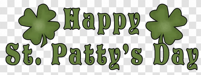Saint Patrick's Day Logo Leaf Font Brand - St. Patrics Transparent PNG