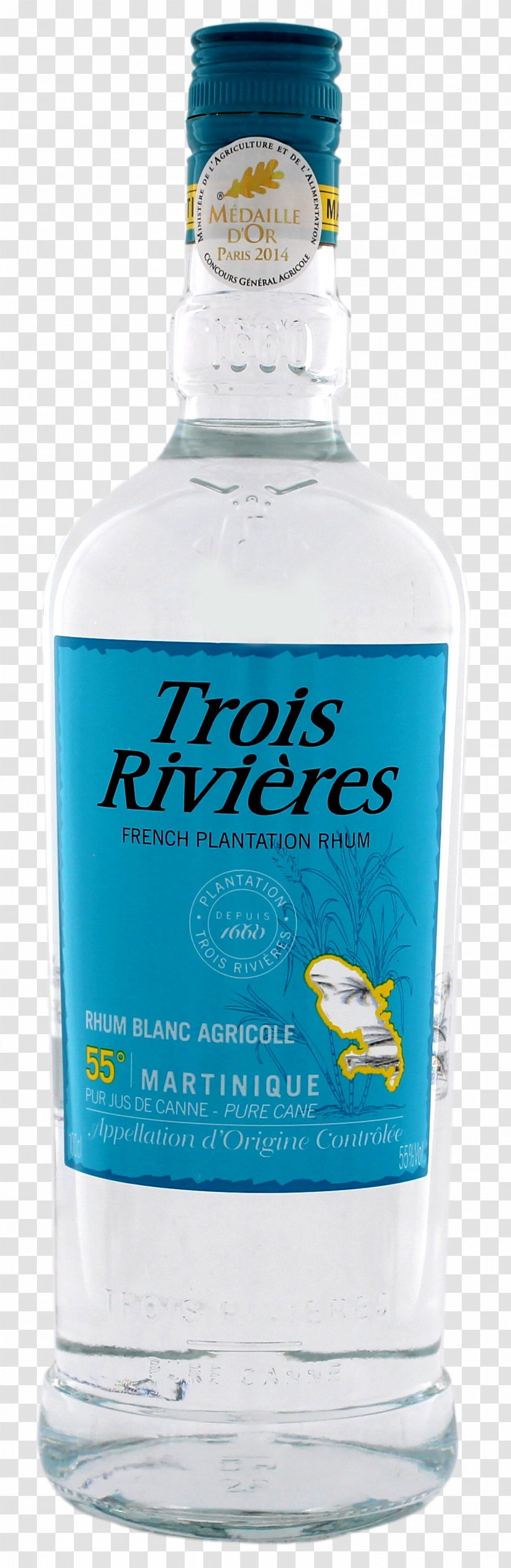 Liqueur Trois-Rivières, Martinique Trois Rivieres Blanc Rhum Agricole Rum Rivières - Distilled Beverage - Aperitifs And Digestifs Transparent PNG