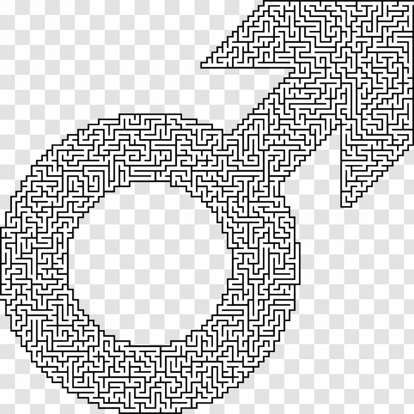 Gender Symbol Female Clip Art - Point - Labyrinth Transparent PNG