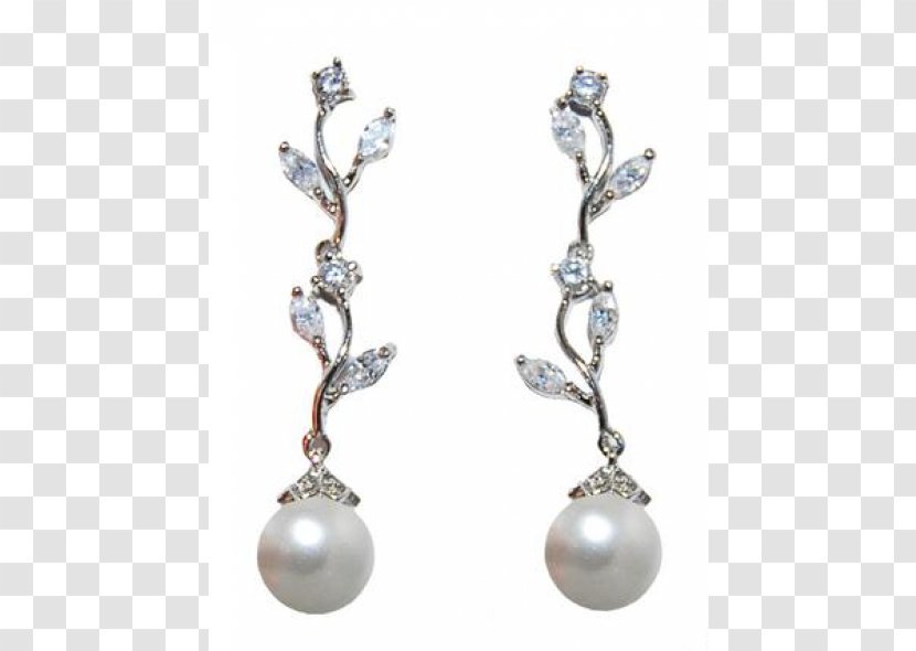 Pearl Earring Cubic Zirconia Body Jewellery Transparent PNG
