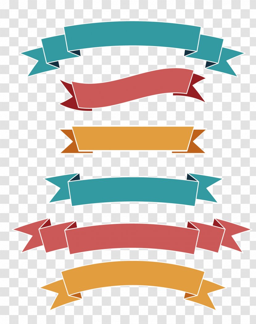 Ribbon Label Web Banner - Sticker - Simple Flat Transparent PNG