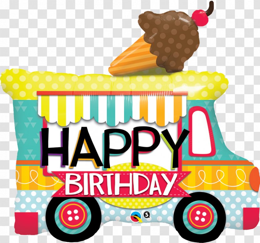 Ice Cream Van Cones Birthday Balloon Transparent PNG