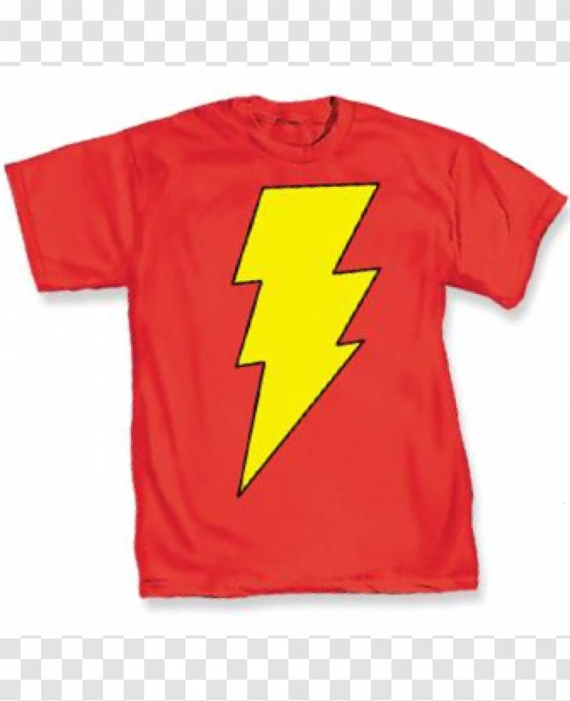 T-shirt Sleeve Outerwear Shazam - Logo - The Big Bang Theory Transparent PNG