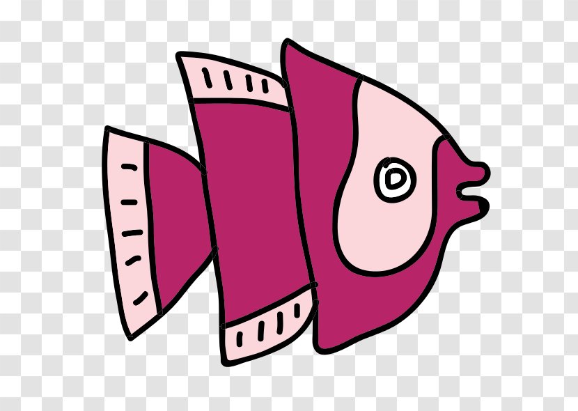 Clip Art Image Goldfish Drawing - Magenta - AQUATIC ANIMAL Transparent PNG