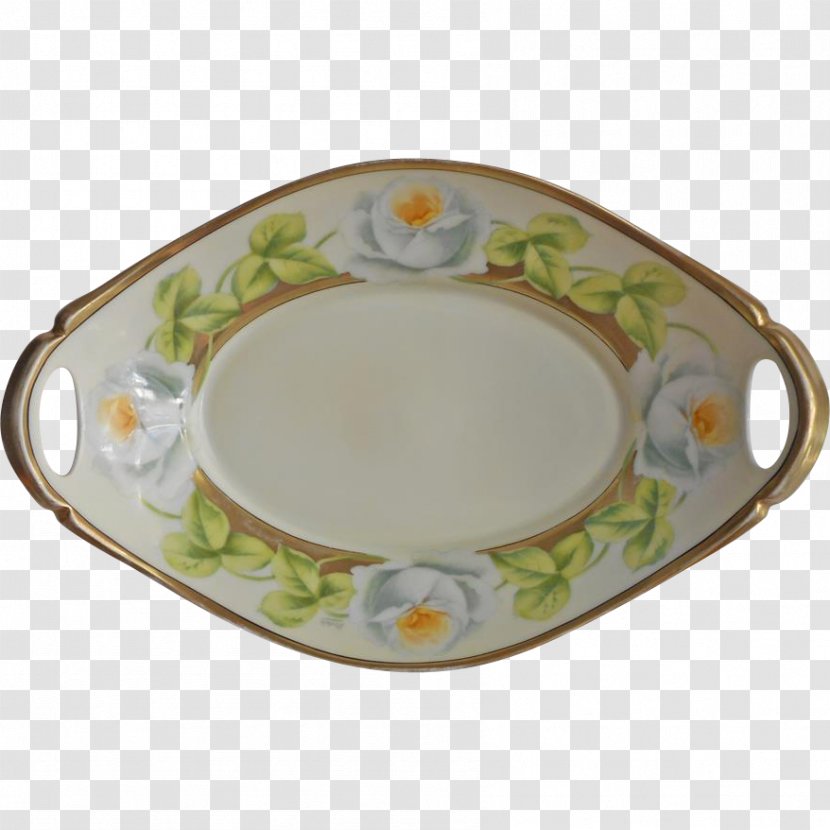 Porcelain Saucer Platter Plate Tableware - Oval Transparent PNG