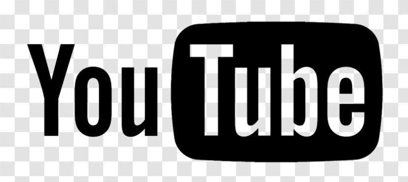 YouTube Logo Black And White - Youtube Transparent PNG