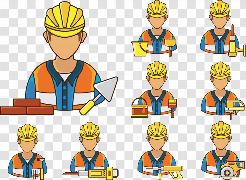 Architectural Engineering Construction Worker Building Wall - Human Behavior - Decoration Repair Tools Transparent PNG