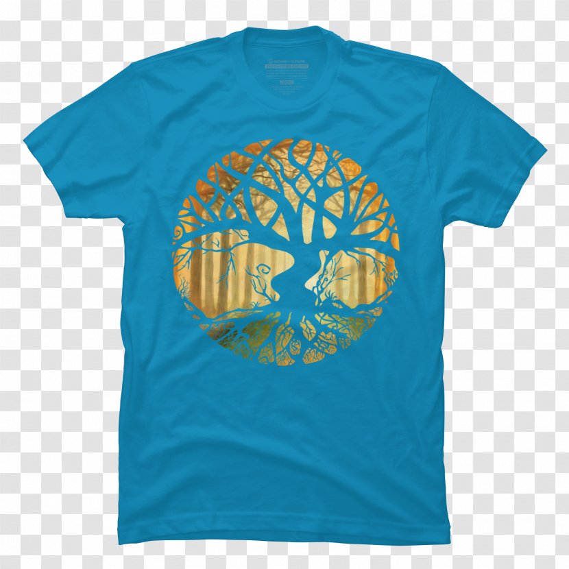 T-shirt Design By Humans Amazon.com Hoodie - Turquoise Transparent PNG