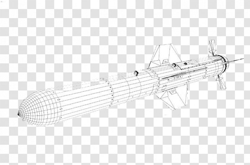 Weapon Angle - Harpoon Missile Model Transparent PNG