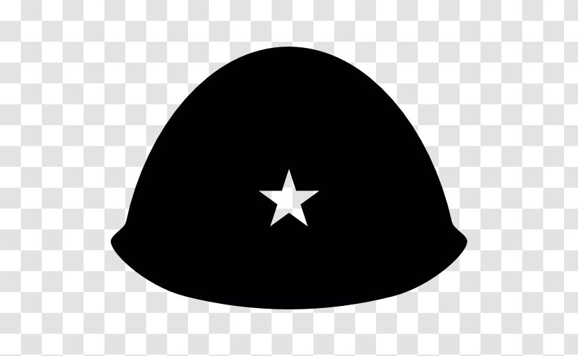 Hat Symbol Black M - Military Helmet Transparent PNG