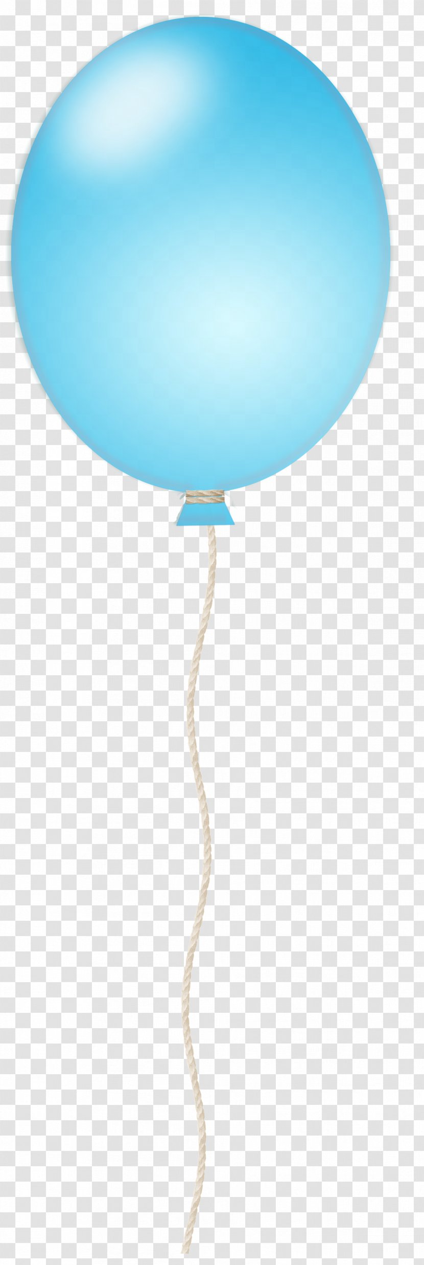 Turquoise Teal Balloon - Text Transparent PNG