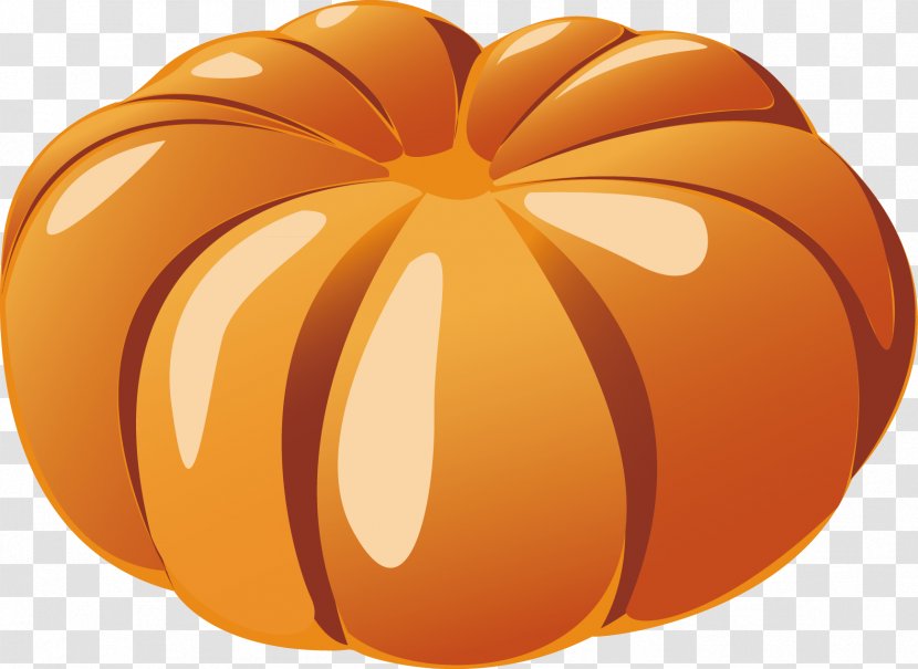 Jack-o-lantern Calabaza Pumpkin Winter Squash Gourd - Orange - Red Dwarf Hand Painted Elements Transparent PNG
