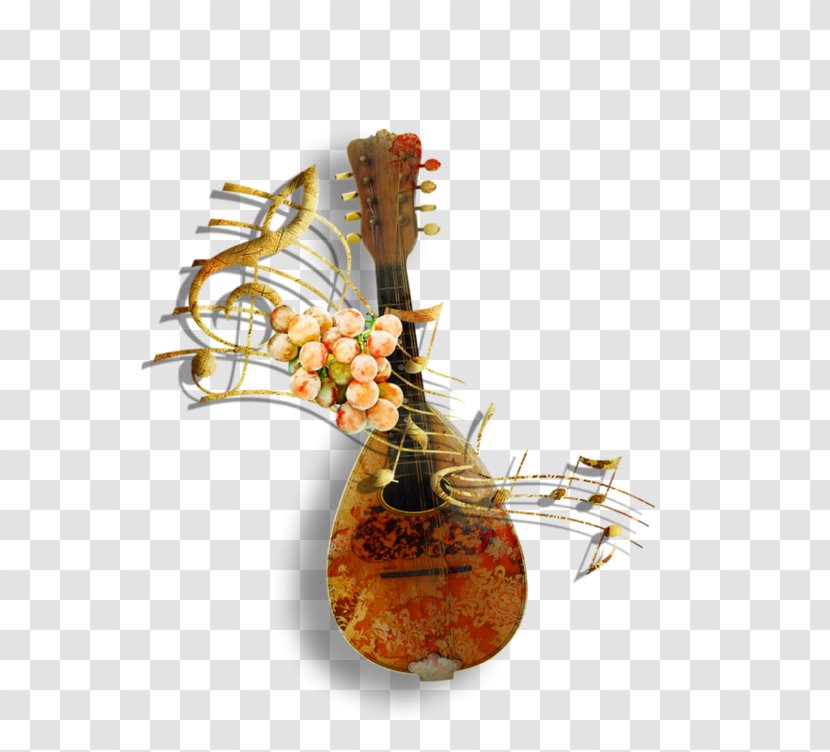 Mandolin Musical Instrument - Food - Retro Guitar Transparent PNG