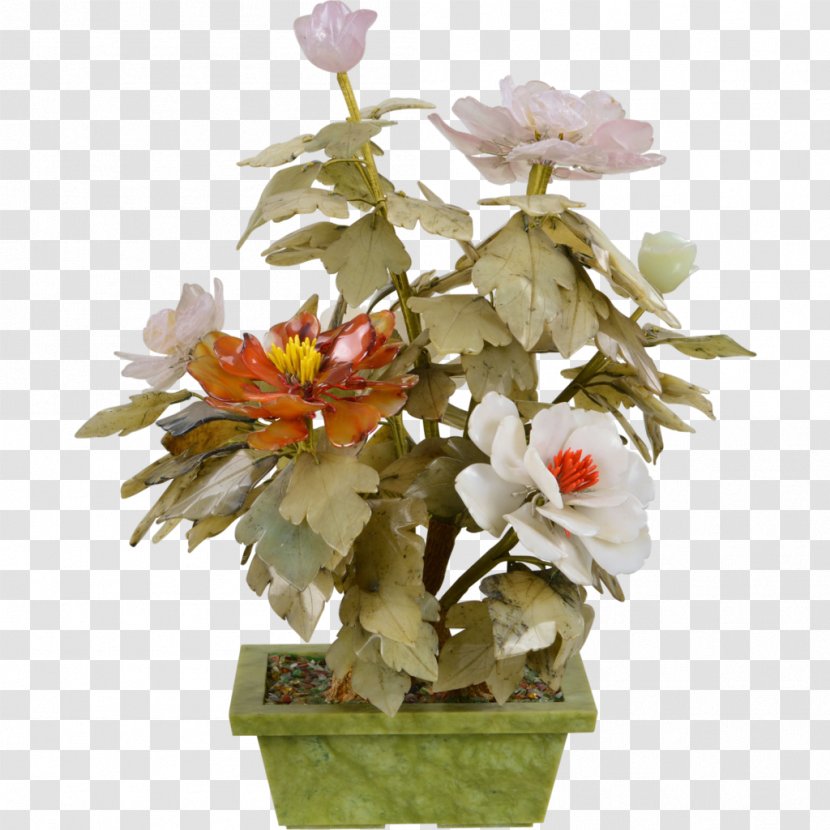 Cut Flowers Jade Plant Floral Design - Peonies Transparent PNG