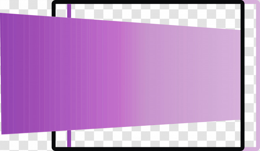 Violet Purple Pink Rectangle Line Transparent PNG
