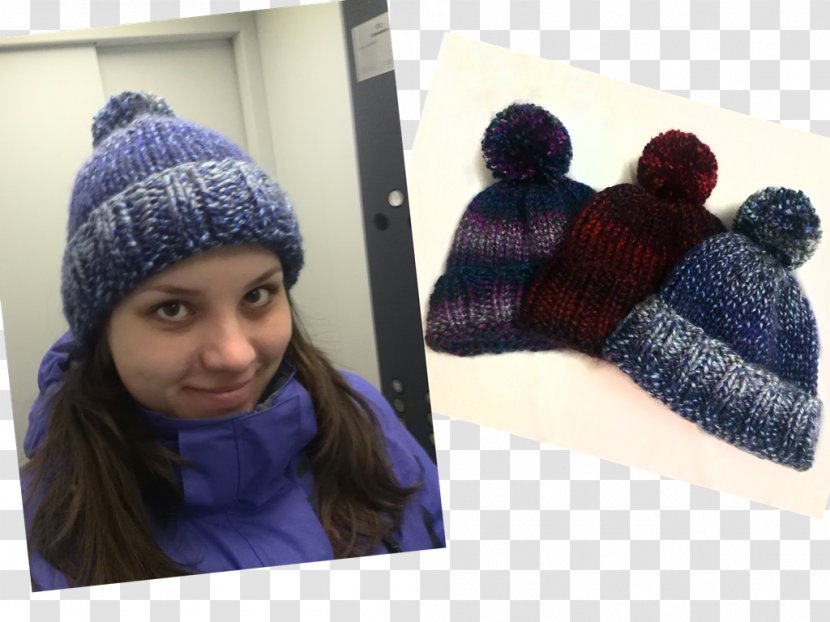 Beanie Knitting Knit Cap Hat Stitch - Pattern Transparent PNG