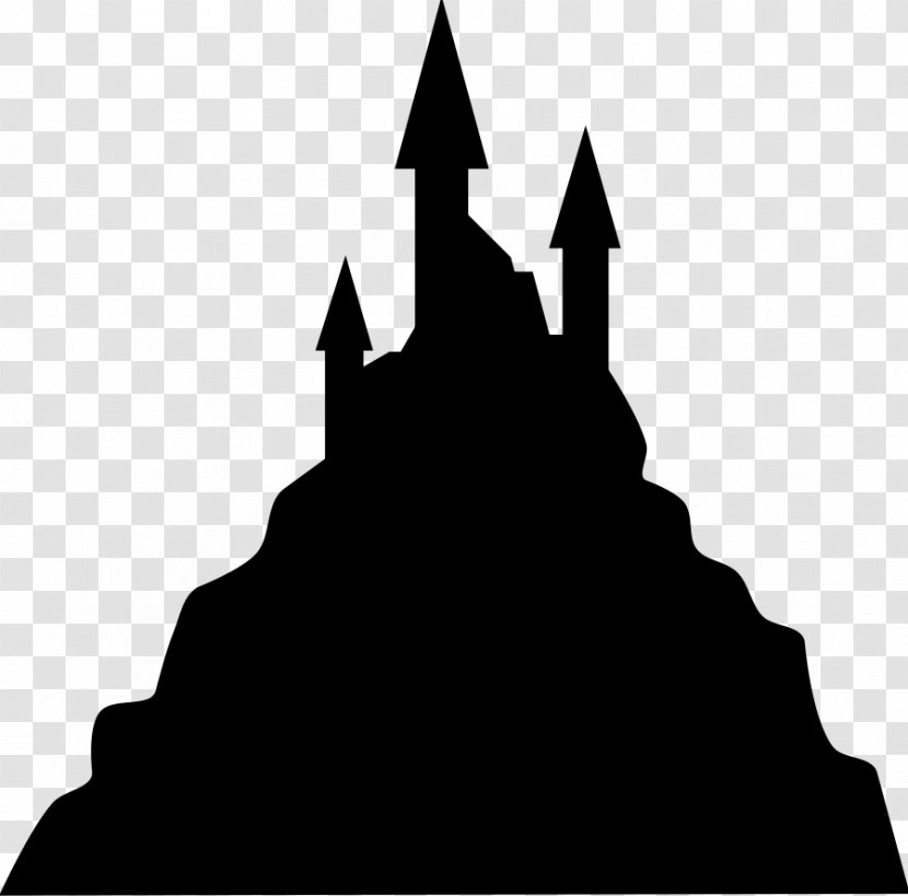 Silhouette Castle Ghost Clip Art - Triangle - Silhouettes Cliparts Transparent PNG