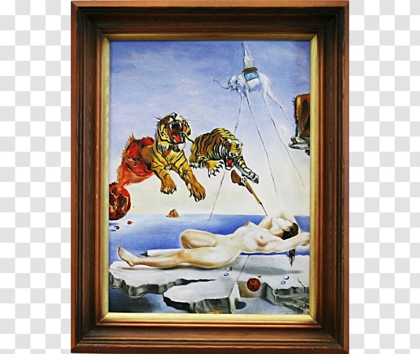 Dream Caused By The Flight Of A Bee Around Pomegranate Second Before Awakening Landscape Near Figueras Figueres Dali: Paintings Swans Reflecting Elephants - Art Museum - Gustav Klimt Transparent PNG