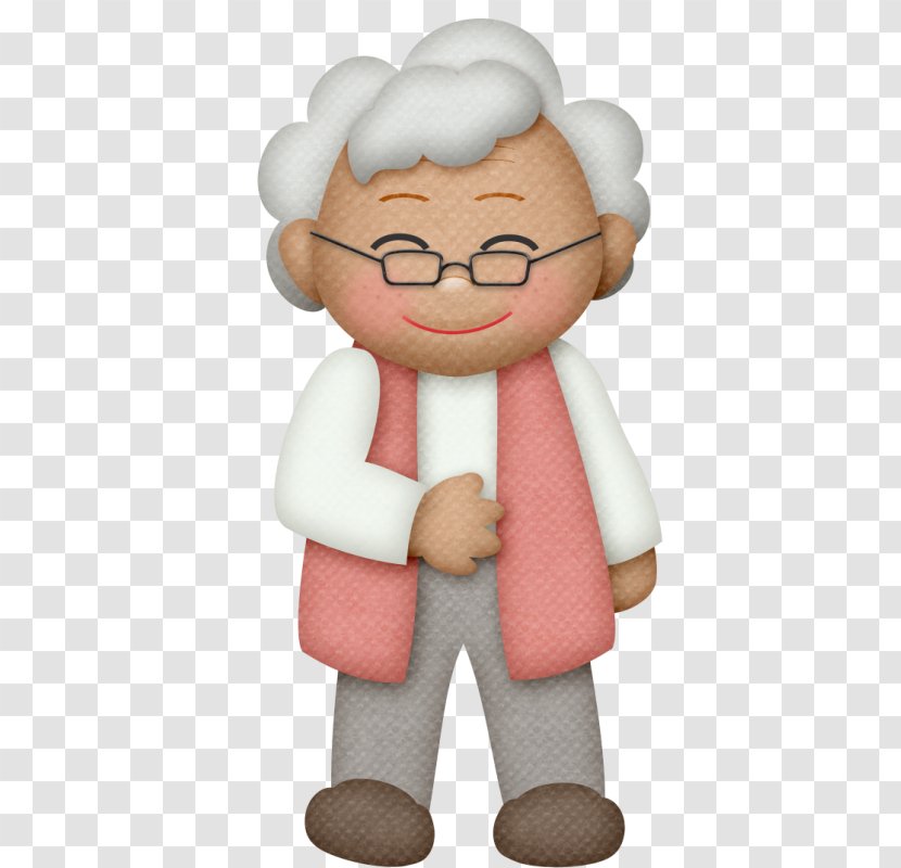 Clip Art Openclipart Image Grandparent - Fictional Character - Family Posing Transparent PNG