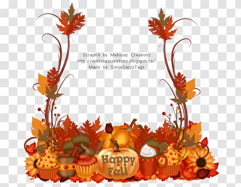 Floral Design Image Autumn - Designer Transparent PNG
