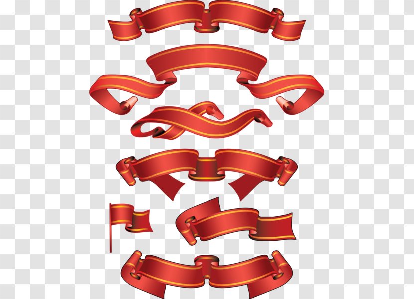 Ribbon Banner Paper Clip Art Transparent PNG