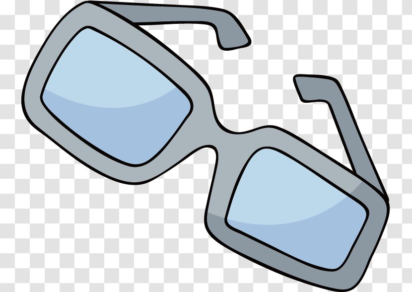 Goggles Glasses Cartoon Clip Art - Personal Protective Equipment - Vector Hand-painted Transparent PNG