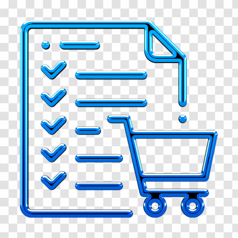 Checklist Icon Shopping List Icon E-commerce Icon Transparent PNG